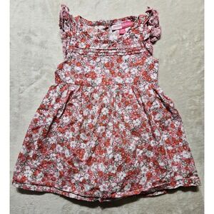 Penelope Mack Baby Girl Floral Dress w/ Bloomers Pink Cotton 12M
